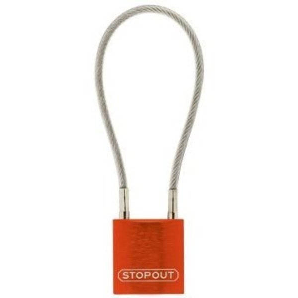 Accuform STOPOUT CABLE PADLOCKS SHACKLE KDL302OR KDL302OR